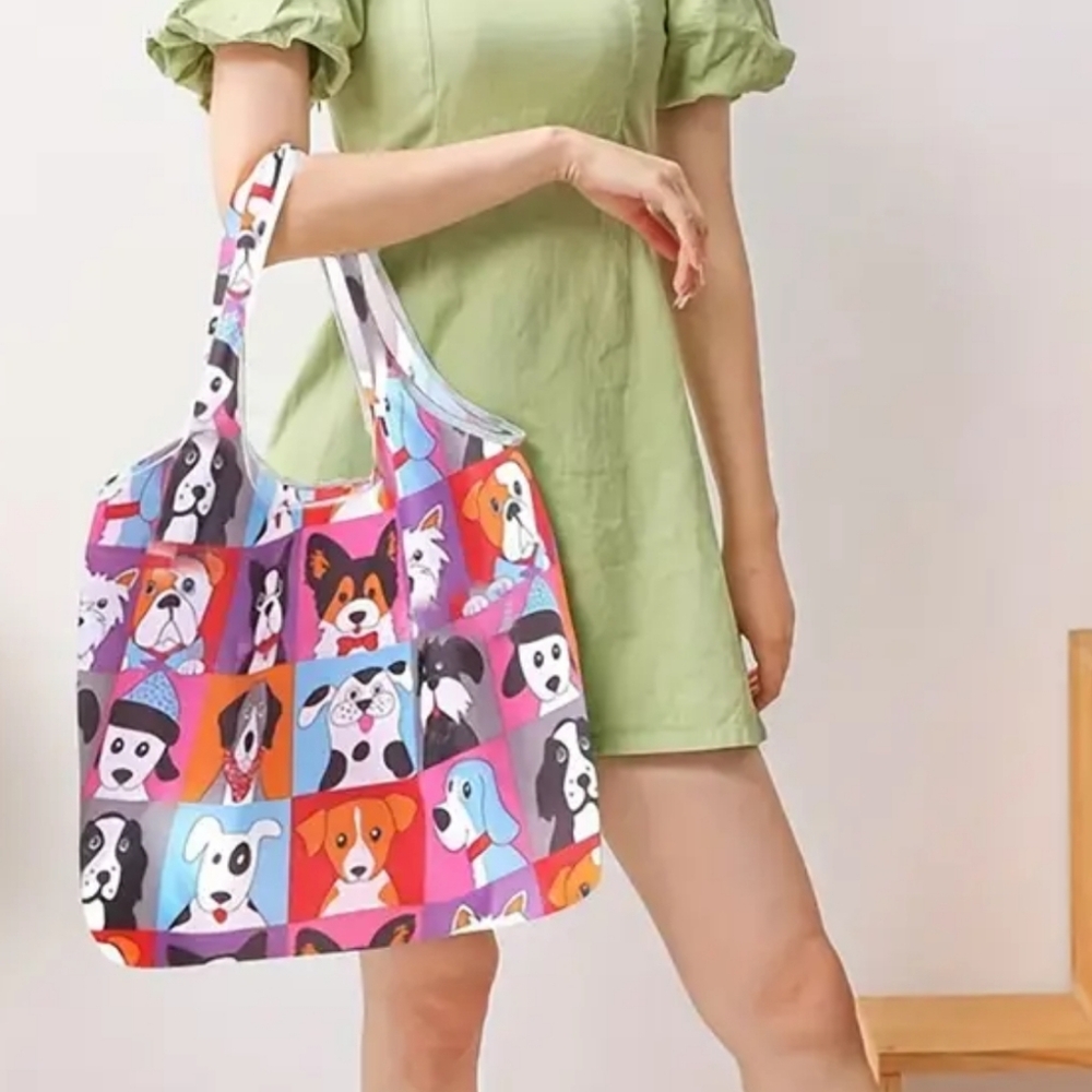Dog Pattern Shoulder Bag - - Picture 3 of 5